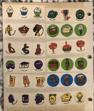 1980’s Vintage Stickers.  Scratch And Sniff Stickers From The 80’s 36 Stickers.