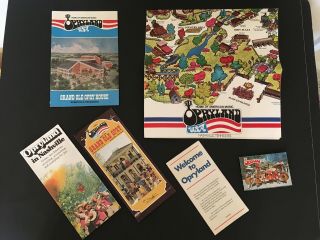 Opryland 1974 - Very Early Map,  Booklets And Brochures