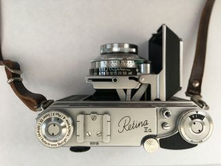 Vintage KODAK Retina IIA 35mm Rangefinder Film Camera with Case Made in Germany 3