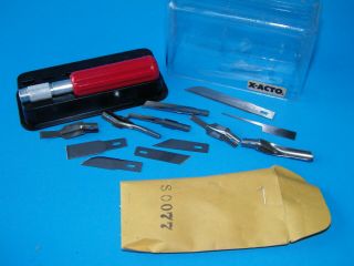 Vintage NOS X - Acto Carving Knife Set No.  77 Hobby Knife & Tool Set 3