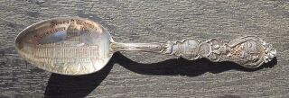 Antique Sterling Silver Souvenir Spoon State Capital Sacramento Cal 22 Grams