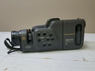 Vintage Canon Canovision 8 E640 8mm Video Camera & Recorder Hi8 1989