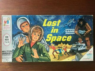 Vintage 1965 Lost In Space Tv Show Board Game Milton Bradley Complete