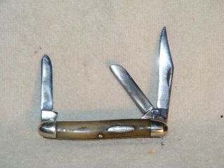 Vintage Case Xx Stag 3 Blade Knife - 1940 - 1964