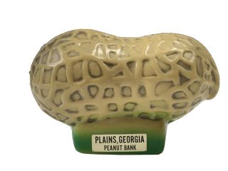 Celluloid Peanut Bank From Jimmy Carter’s Hometown Of Plainsga 1970’s