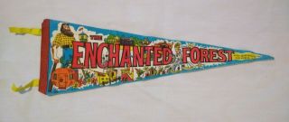 Vintage Enchanted Forest Of The Adirondacks Old Forge N.  Y.  Pennant