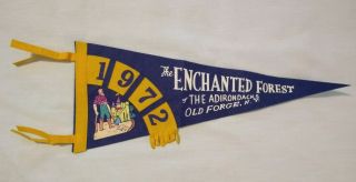 Vintage Enchanted Forest Of The Adirondacks Old Forge N.  Y.  Pennant 1972