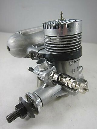 Vintage Os Max - S 35 R/c Model Airplane Engine With Muffler