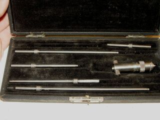 Estate Vintage Machinist Toolmaker Starrett Micrometer Caliper Gage Tool Set