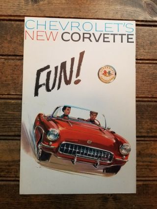 Vintage 1957 Chevrolet Corvette Dealer Sales Brochure Fun