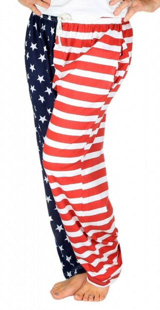 American Flag Pajama Pants - Adult Lounge Pants Adult Medium