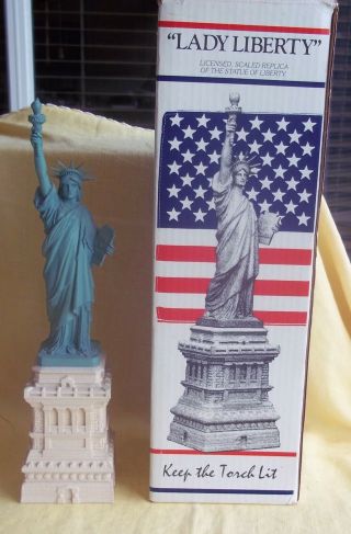 Statue Of Liberty 15 " Tall Centennial 1886 - 1986 Alva - Barrett Colea W/box &