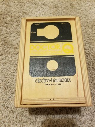 Vintage Electro - Harmonix Doctor Q Wood Crate Box