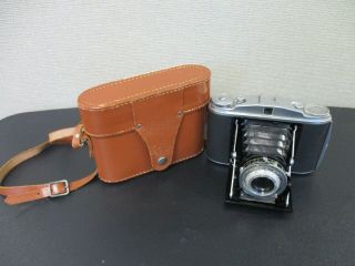 Vintage Ansco Speedex 4.  5 Special Folding Bellows Camera & Shoulder Carry Case