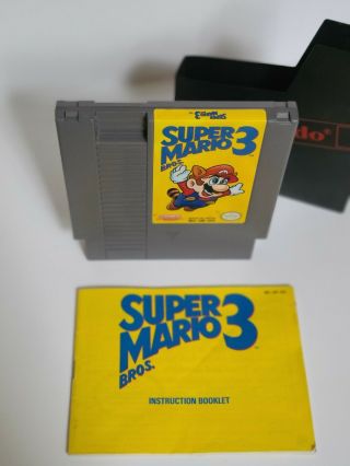 Mario Bros.  3 Nintendo Nes Video Game Vintage 80 