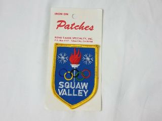 Squaw Valley Vintage Nos Ski Patch California Resort Travel Souvenir Olympics