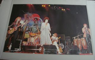 Vintage Jefferson Starship Poster 1976 One Stop Posters Spitfire Very Good Cond