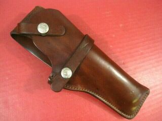 Vintage Bucheimer 46 Leather Holster For S&w Model 41 Pistol W/5.  5 " Bbl - Xlnt