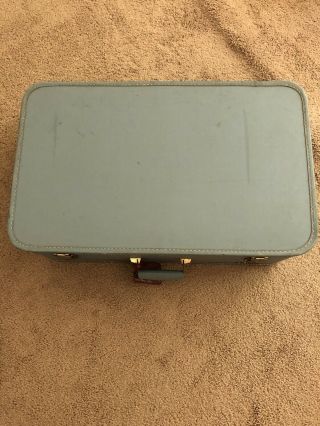 Vintage Lady Baltimore Suitcase Blue 26”x 16”x 9” Hardshell Light Blue Luggage