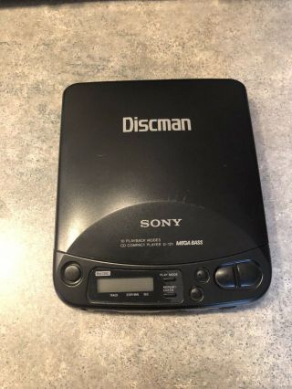 Vintage Sony Discman Cd Compact Player—d - 121–nice
