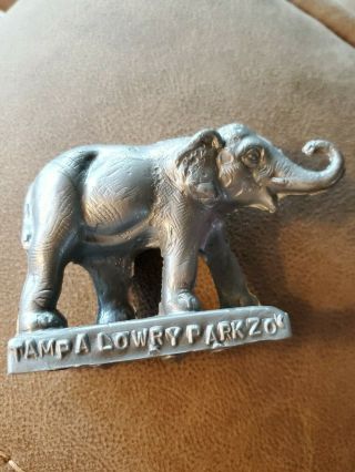 Vintage Mold A Rama Elephant Lowry Park Zoo Tampa Florida Plastic Toy Blow Mold