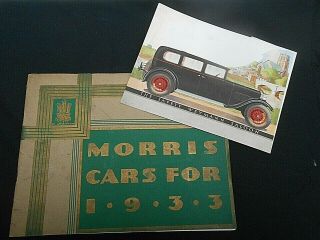 Vintage Morris Cars For 1933 56 Page Sales Brochure