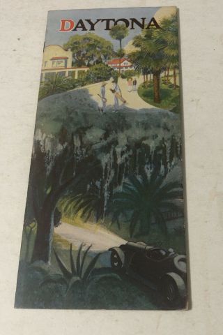 Vintage Daytona Florida Colorful Travel Brochure Early 1900s.  Near
