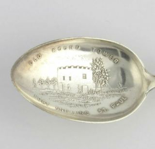 Minnesota Collectors Spoon - Sterling Silver Vintage Souvenir Old Round Tower
