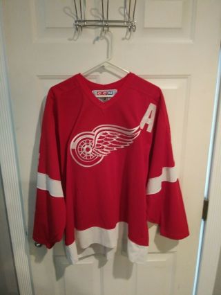 Vintage Detroit Red Wings Shanahan Jersey Size L 90s