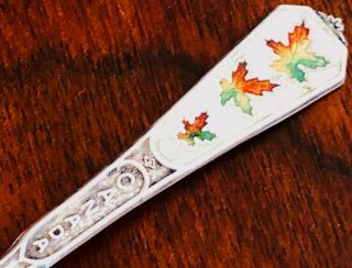 - Breadner Canadian Sterling Silver & Enamel Souvenir Spoon For St Andrews N.  B.