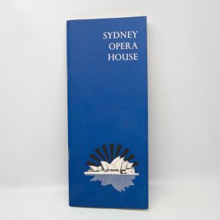 Vintage Guide To Sydney Opera House 1971 Sydney Opera House Trust Publication