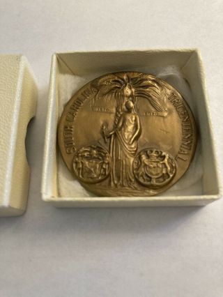 Vintage 1970 South Carolina Tricentennial Bronze Medal Medallion Medallic Art Co
