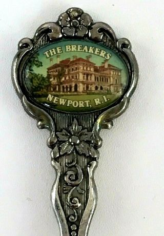 The Breakers Newport Ri Spoon Collectible Silverplate Souvenir Vanderbilt House