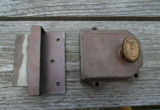 Vintage Segal Deadbolt Lock & Strike Plate