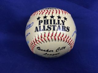 Philly Quaker City League Historic Philadelphia Signed Baseball Souvenir