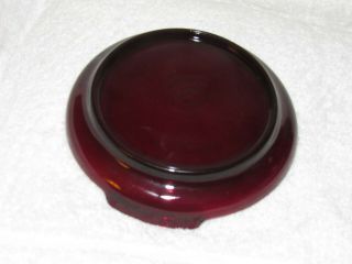 Vintage Anchor Hocking Royal Ruby Red Punch Bowl Pedestal Stand Base Only