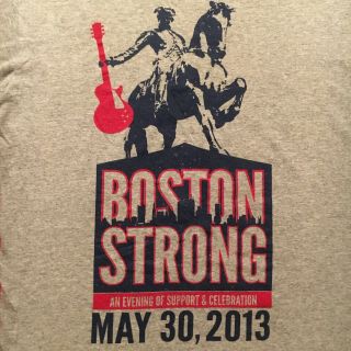 2013 Boston Strong T - Shirt - Aerosmith Geils Kids Aldean Buffett Etc - (m)
