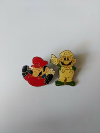 1988 Nintendo Mario Bros Vintage Pins | Mario & Luigi