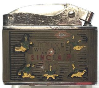 Vintage Sinclair Gasoline " Dino " Rolex Automatic Deluxe Japan Lighter
