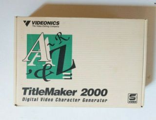 Videonics Titlemaker 2000 Tm - 2000 Vintage