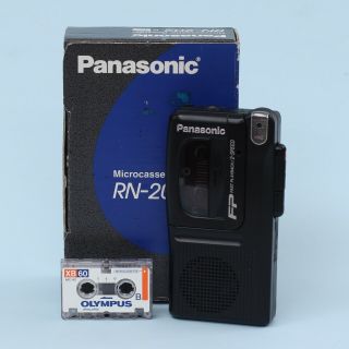 Vintage Panasonic Rn - 202 Microcassette Recorder (black) & Microcassette