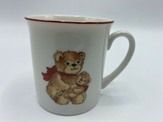 Vintage Enesco Lucy And Me 1983 Rigg Baby Bear Child Cup Mug Rocking Horse Japan