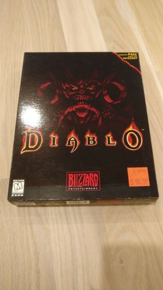 Diablo By Blizzard,  Pc Video Game,  Retail Box Inserts,  Complete Vintage