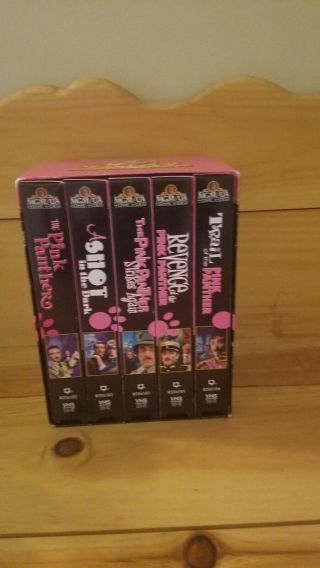 Vintage 1970 ' s BOX SET of Complete Pink Panther VHS Movies By MGM 2