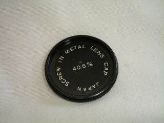 40.  5mm Metal Screw In Front Lens Cap,  Vintage,  4125 (japan)