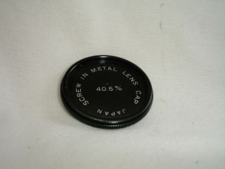 40.  5mm metal screw in front lens cap,  Vintage,  4125 (Japan) 2