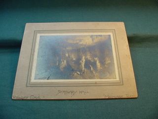 Circa 1900 Statuary Hall Wonder Cave Monteagle Tenn Cabinet Card Photograph