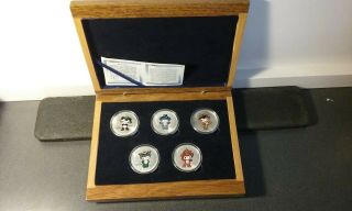 2008 Beijing Summer Olympic Games Mascot Silver Coins Commemorative Set