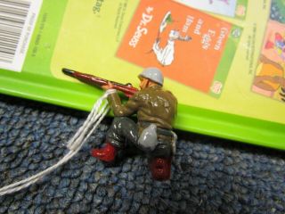Vintage 1950s Timpo Hollow Cast Lead U.  S.  Army Gi Soldier No.  9018
