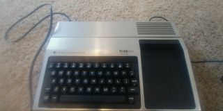 Vintage Texas Instruments Ti - 99/4a Home Computer W/ Orig Box Powers On